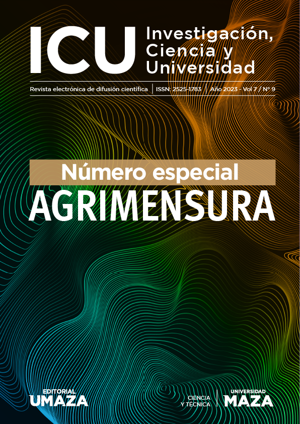 					Ver Vol. 7 Núm. 9 (2023): Nº9 - 1er. Número Especial: Agrimensura - Revista ICU. Investigación, Ciencia y Universidad (ICU)
				