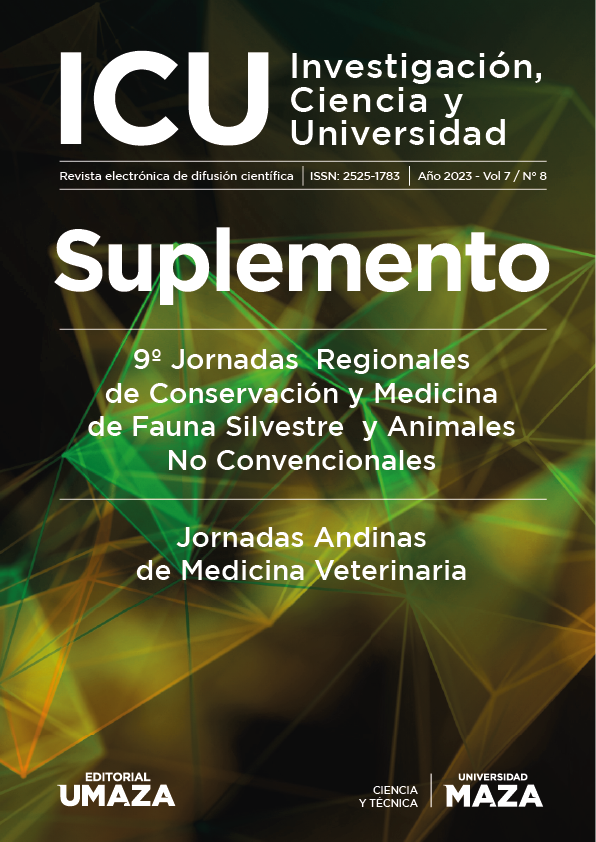 					Ver Vol. 7 Núm. 8 (2023): Nº8 - Suplemento Resúmenes de Eventos Científicos - Revista ICU. Investigación, Ciencia y Universidad (ICU)
				